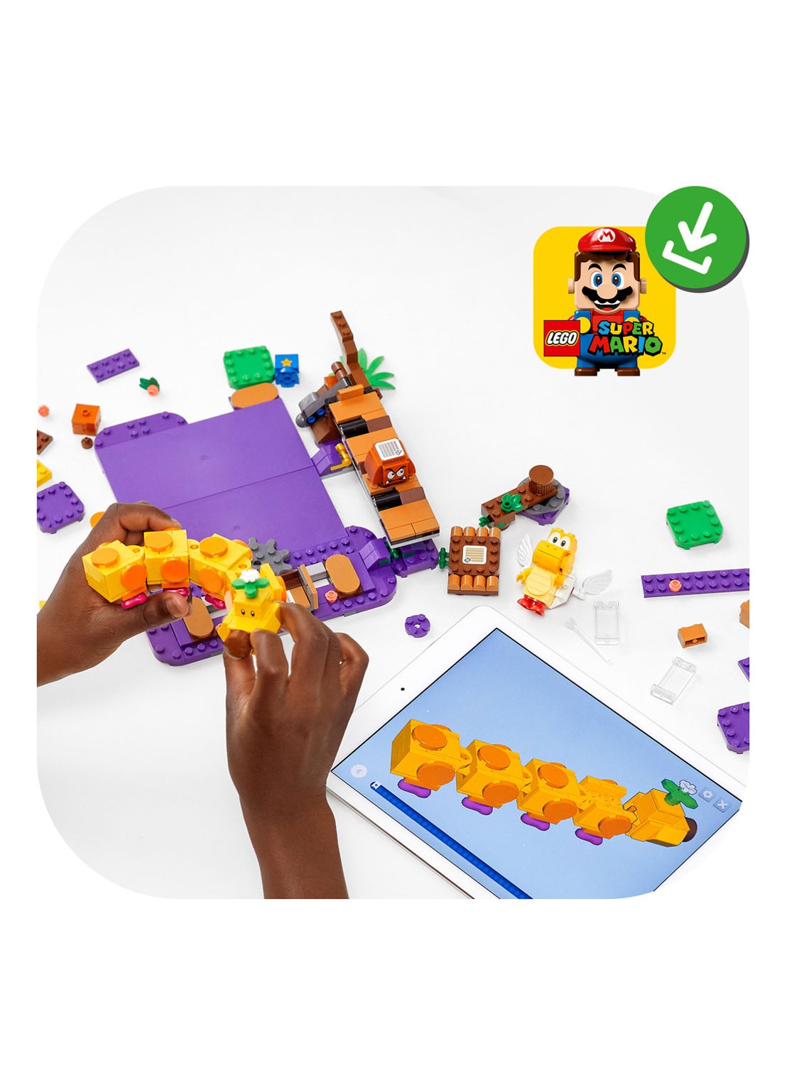 LEGO Uitbreidingsset: Wigglers giftige moeras - 71383 - detail 7 paars
