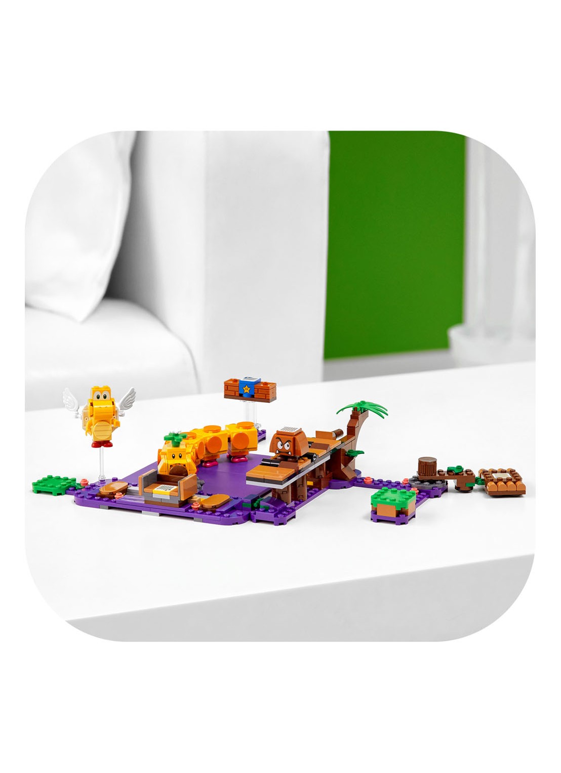 LEGO Uitbreidingsset: Wigglers giftige moeras - 71383 - voorkant paars