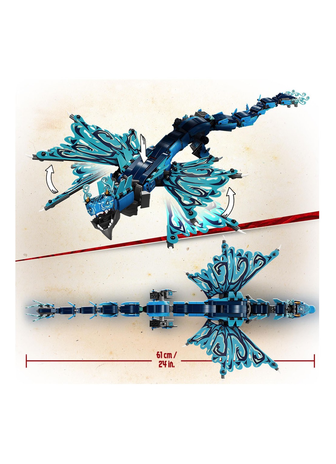 LEGO Waterdraak Speelgoed - 71754 - detail 3 blauw