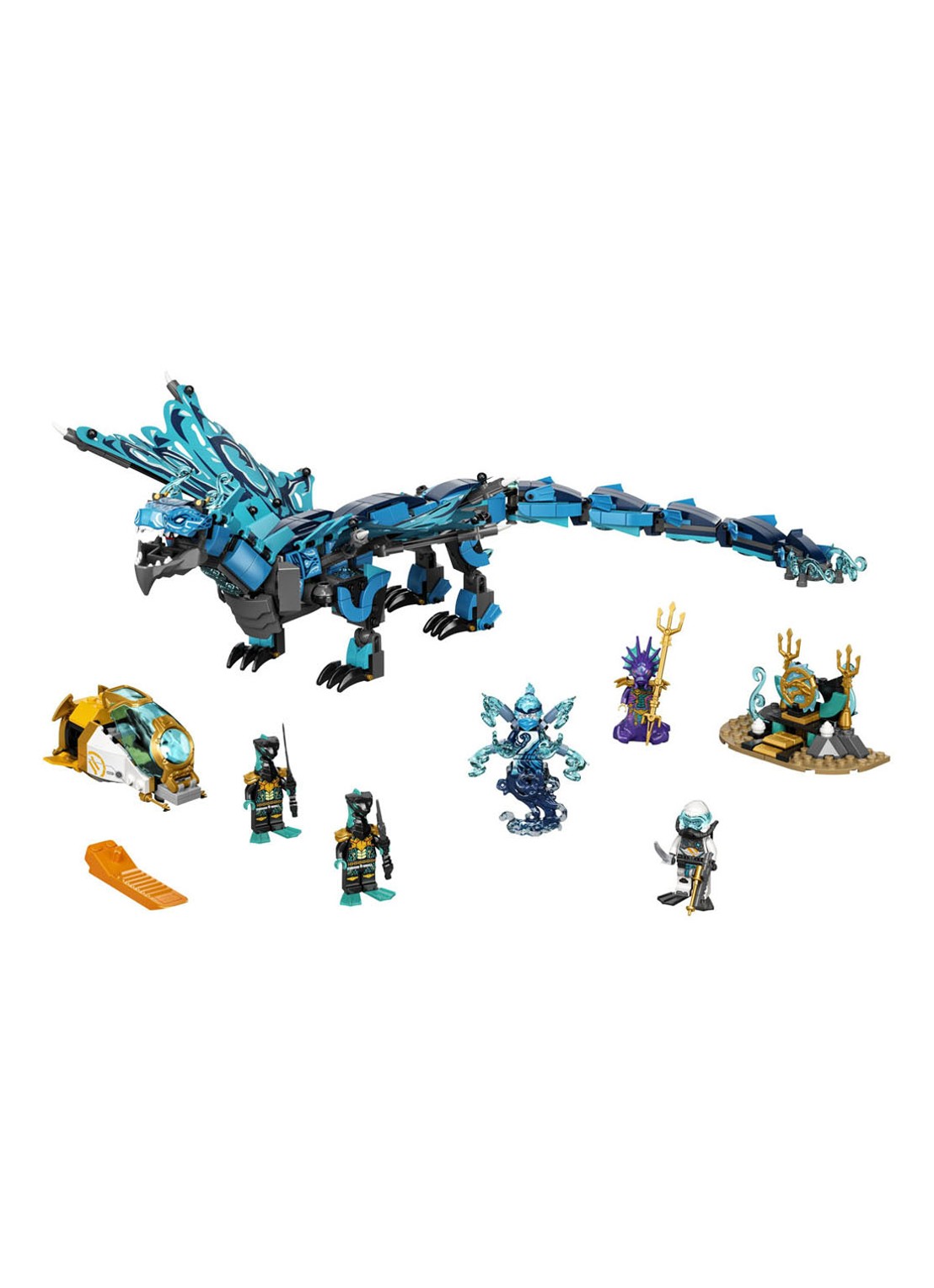 LEGO Waterdraak Speelgoed - 71754 - voorkant 7 blauw