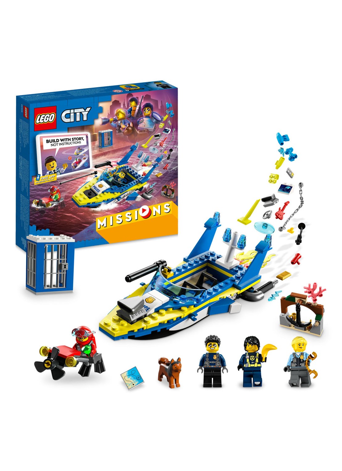 LEGO Waterpolitie recherchemissies - 60355 - detail multicolor