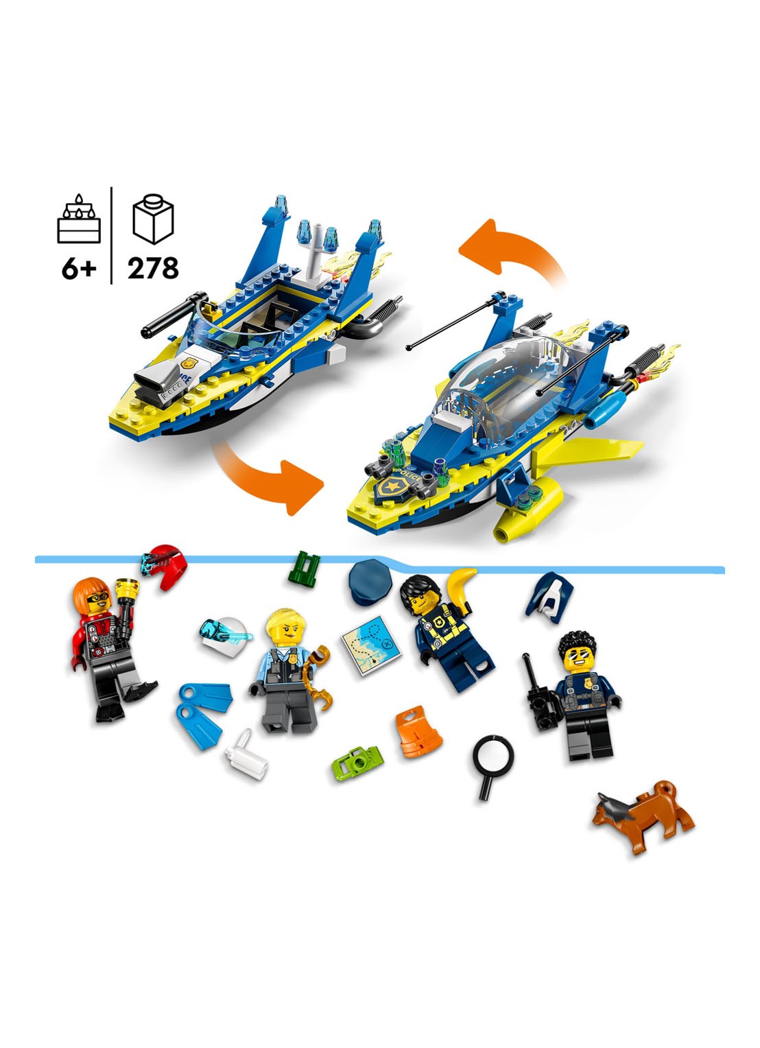LEGO Waterpolitie recherchemissies - 60355 - detail 2 multicolor