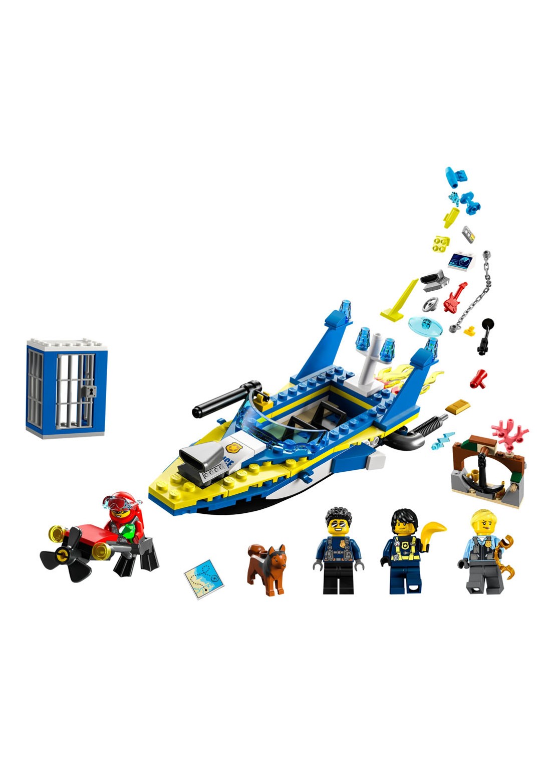 LEGO Waterpolitie recherchemissies - 60355 - voorkant 6 multicolor
