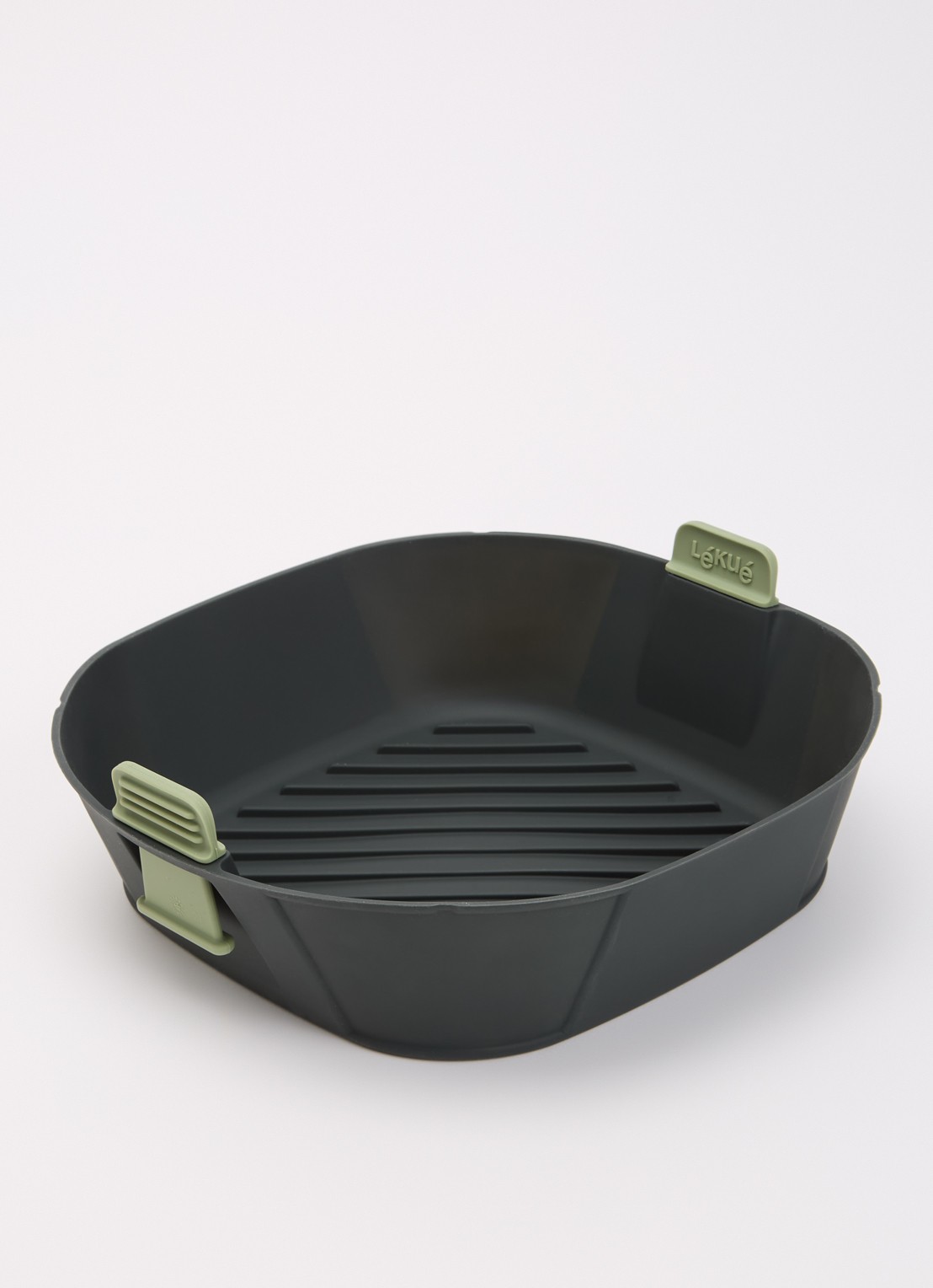 Lékué Airfryer mandje XL - voorkant 2 donkergrijs