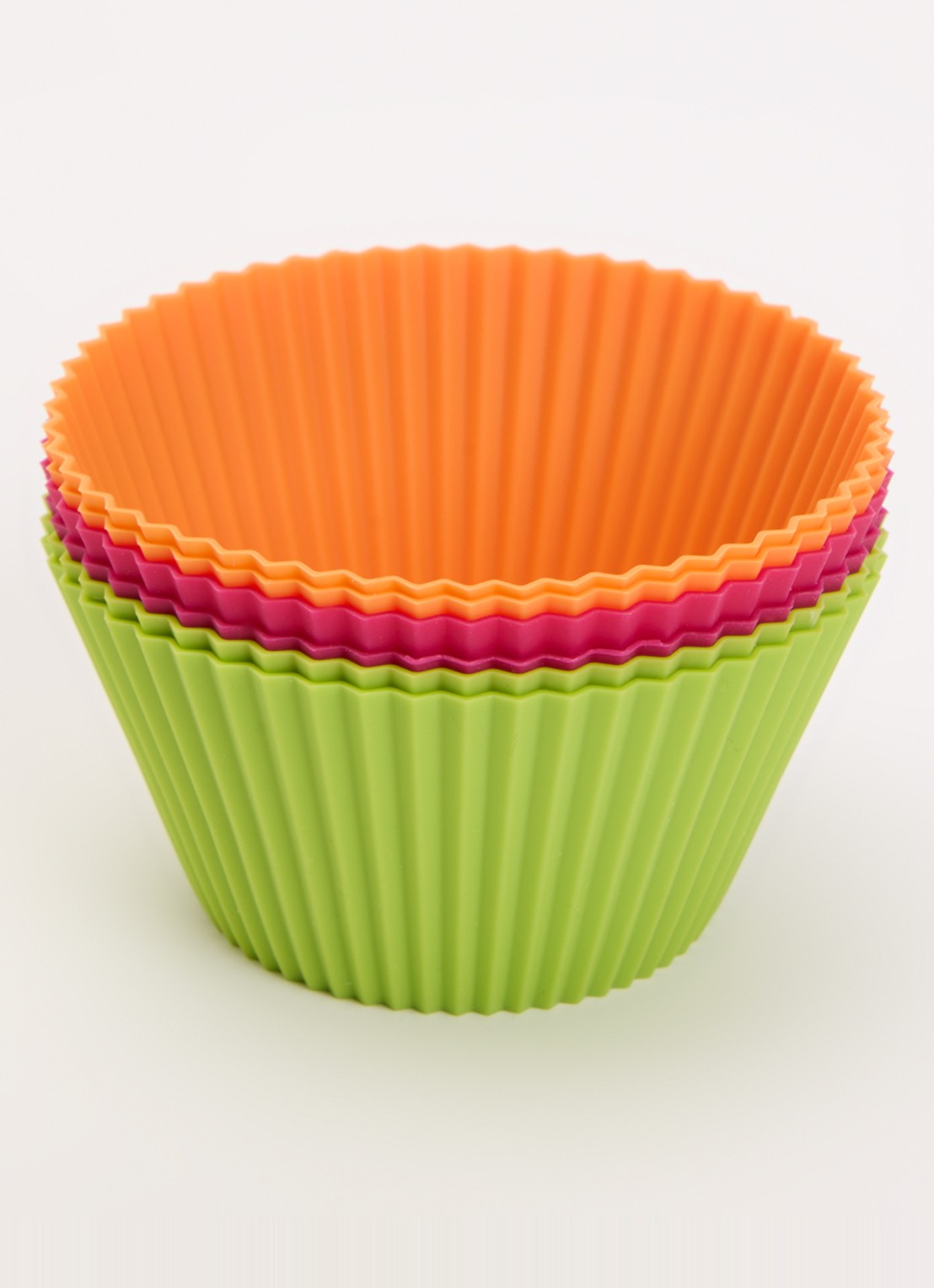 Lékué Bakvorm voor muffins 10 cm set van 6 - voorkant 2 multicolor