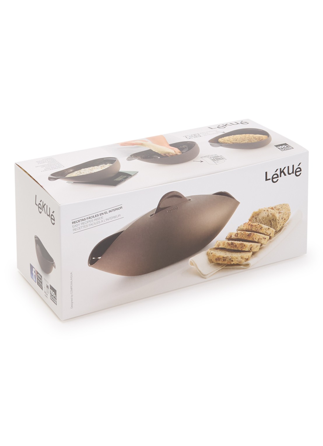 Lékué Broodmaker 28 cm - voorkant bruin