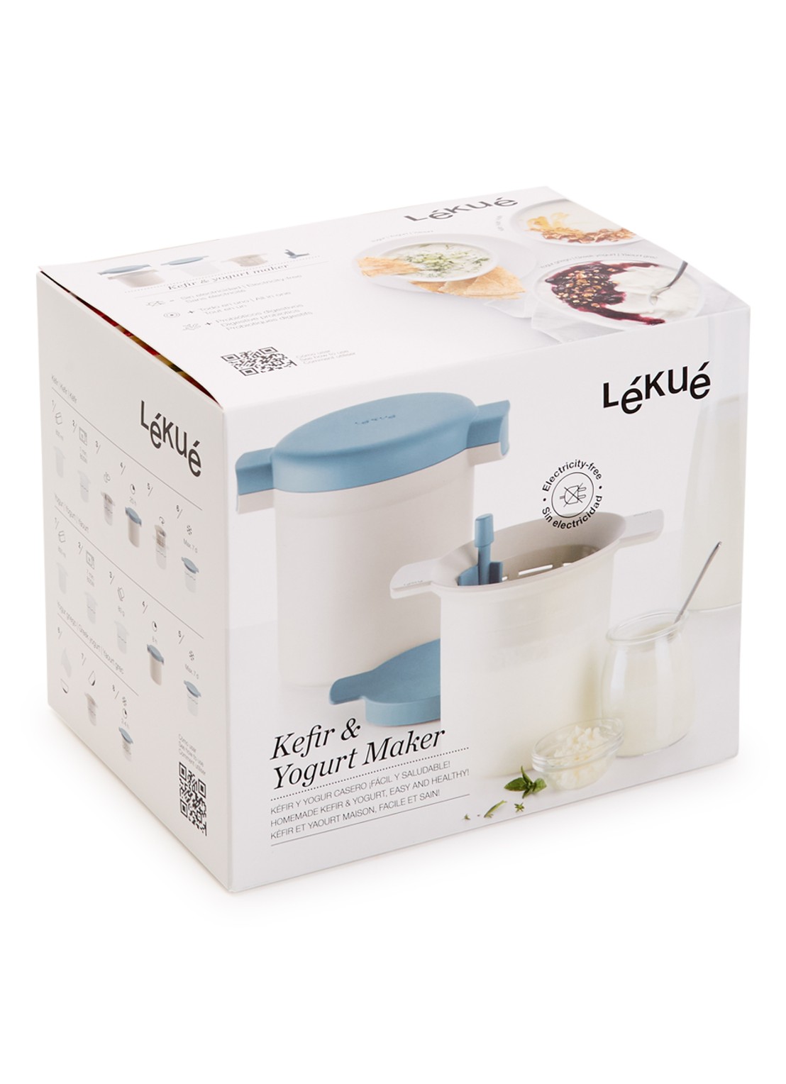 Lékué Kefir & Yogurt Maker - voorkant 2 gebroken wit