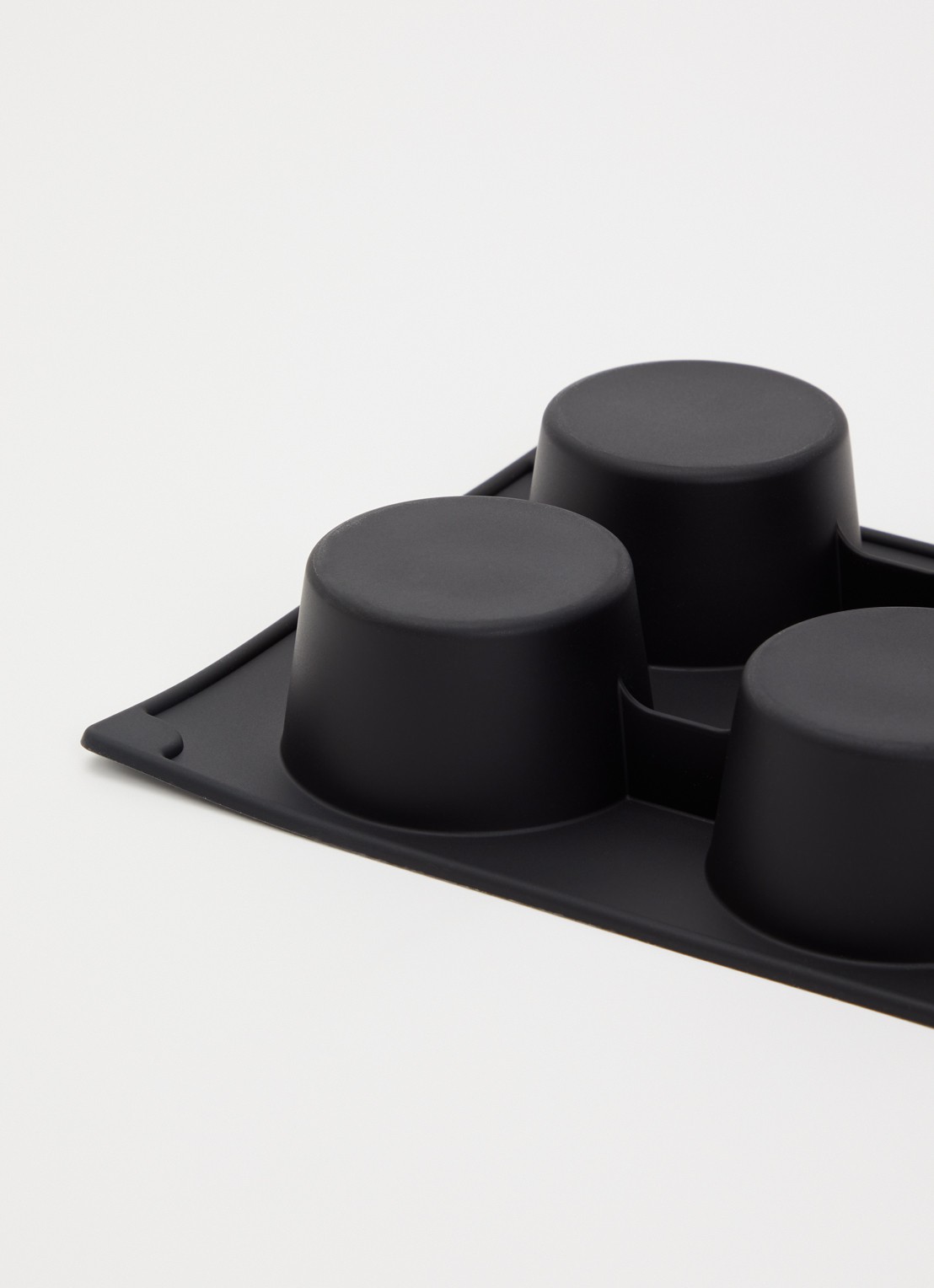 Lékué Siliconen bakvorm voor muffins 6-vaks - detail zwart