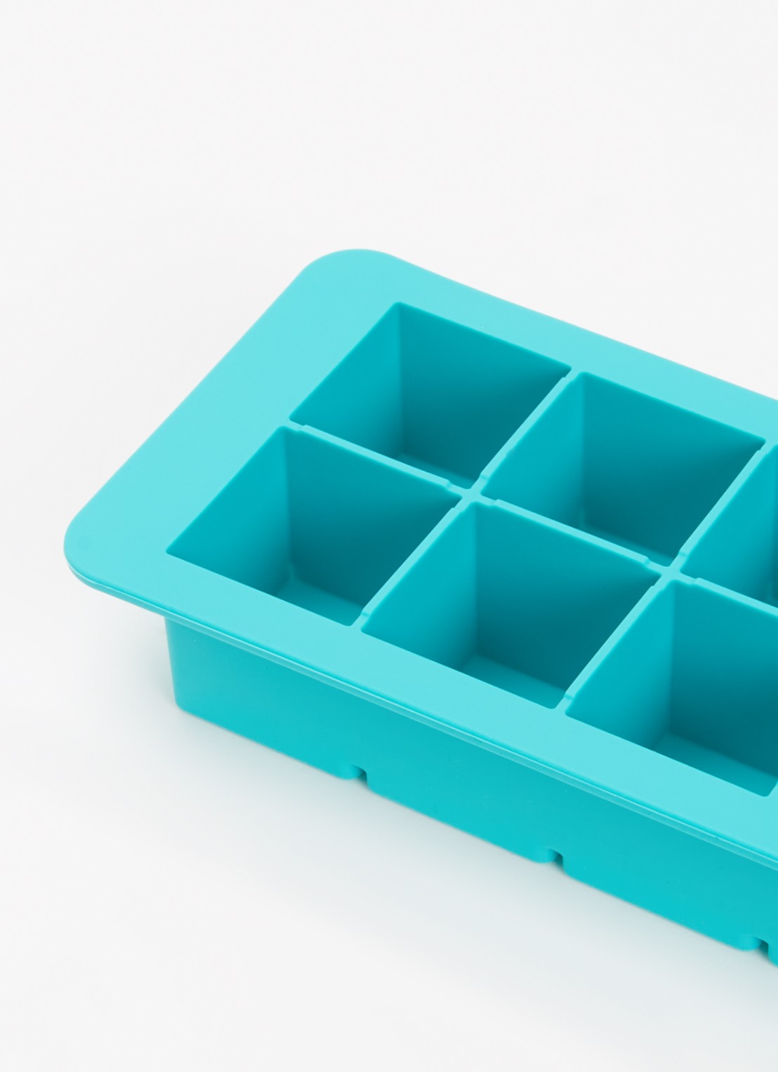 Lékué XL Square ijsblokjesvorm - detail turquoise