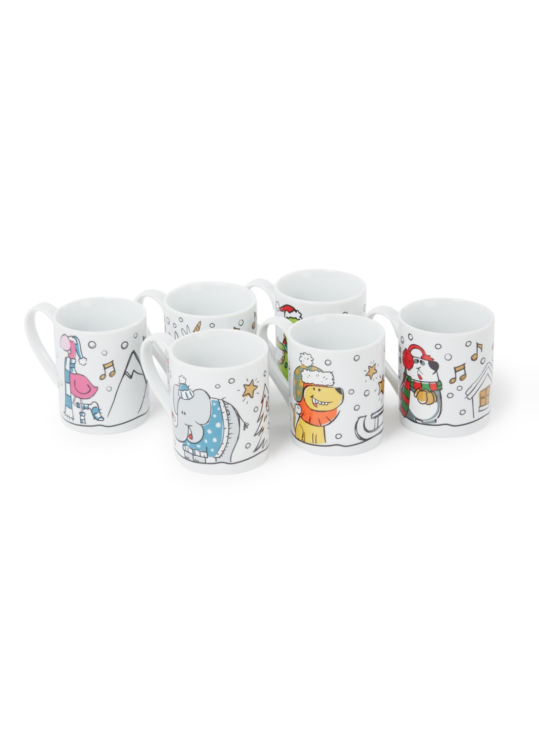 Leonardo Bambini Lot De 6 Gobelets Verre Enfant 215 Ml – Motif Animaux Ludique, Passe Au Lave-Vaisselle