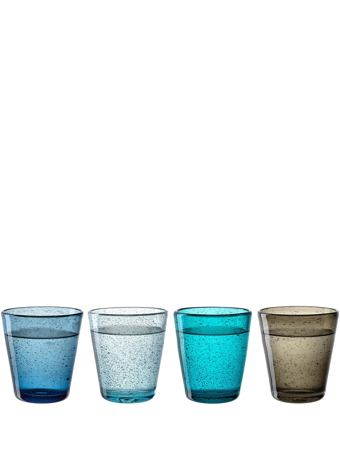 Leonardo Burano drinkglazen 33 cl set van 4 - voorkant 2 multicolor