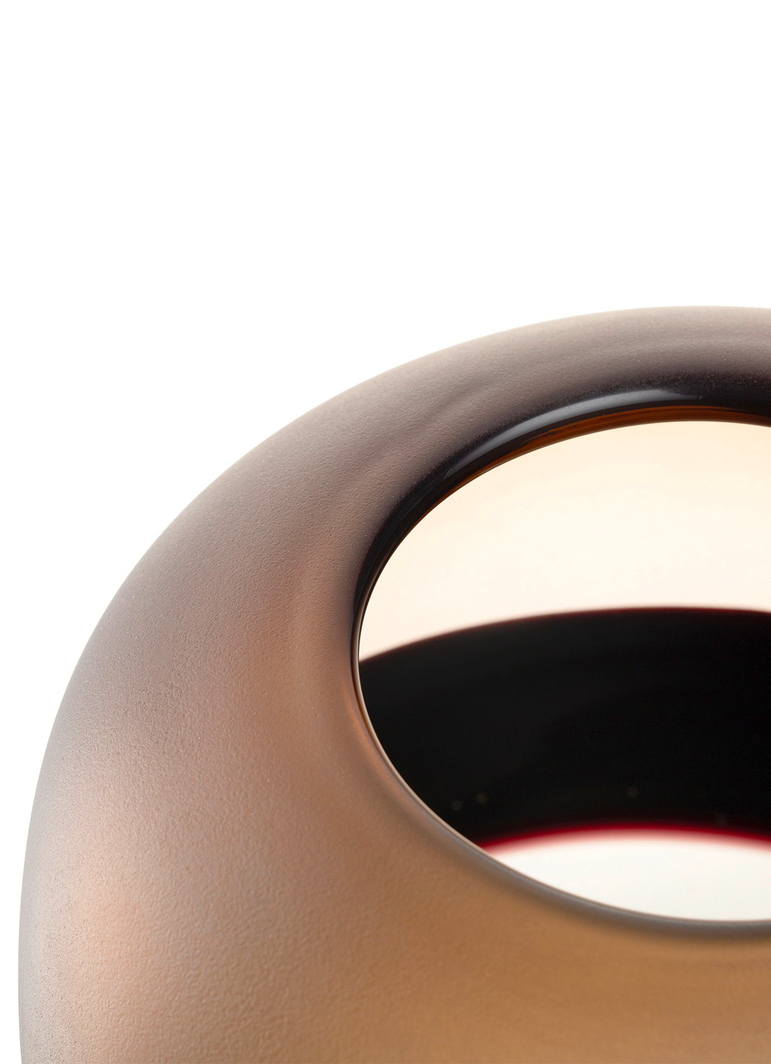 Leonardo Corso Sabbia vaas 25 cm - detail 3 bruin