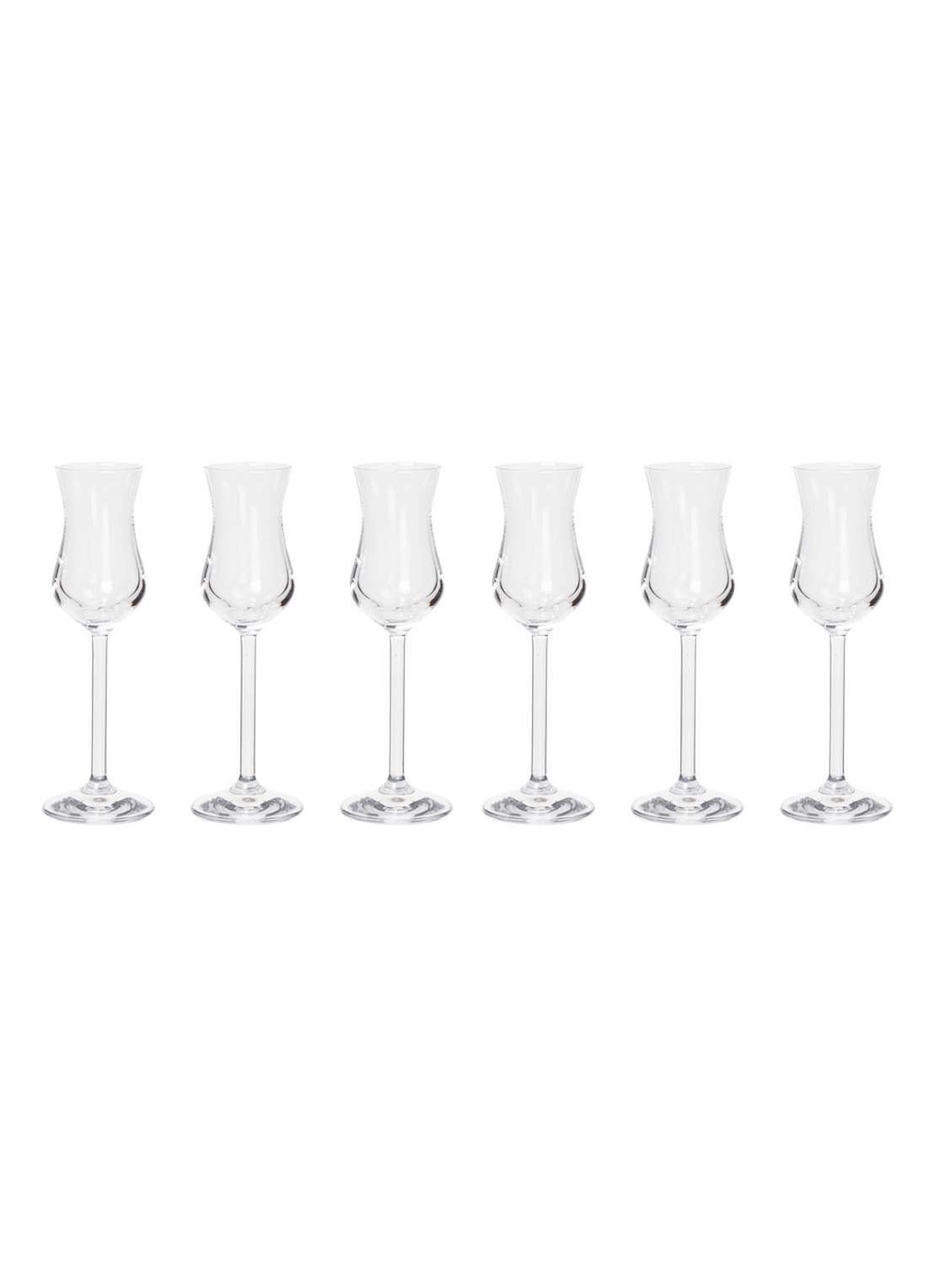 Leonardo Daily grappaglas 10 cl set van 6 - voorkant 2 transparant