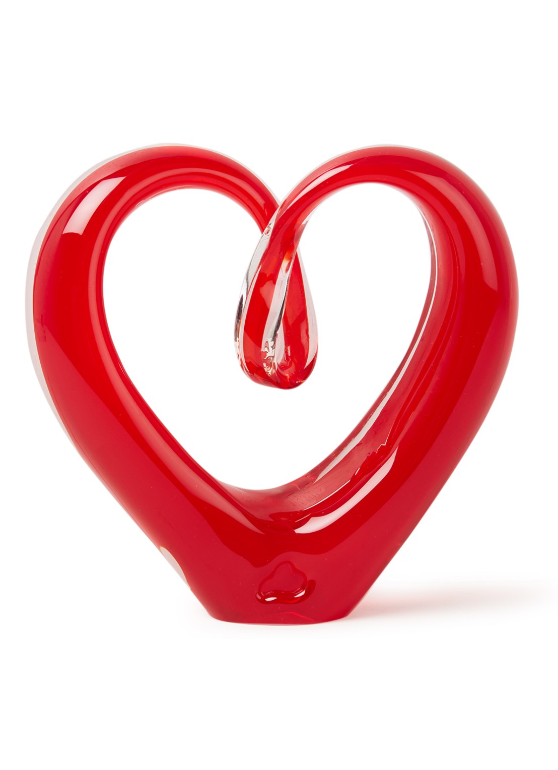 Leonardo Emozione sculptuur hart 10 cm - voorkant steenrood