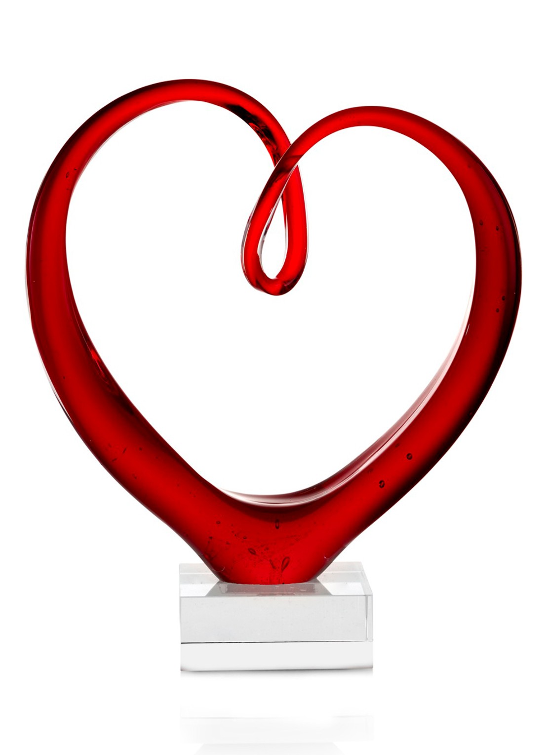 Leonardo Glassculptuur hart 23 cm - voorkant undefined