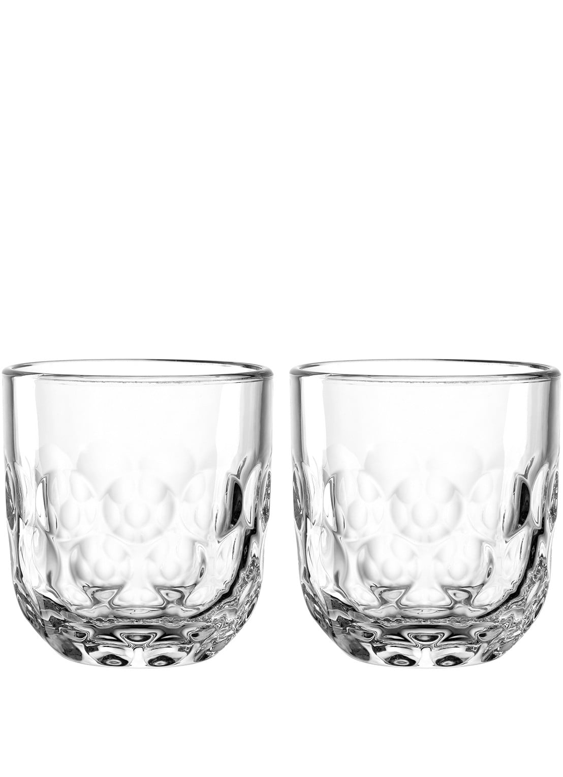 Leonardo Gocce koffieglas 22 cl set van 2 - voorkant 6 transparant