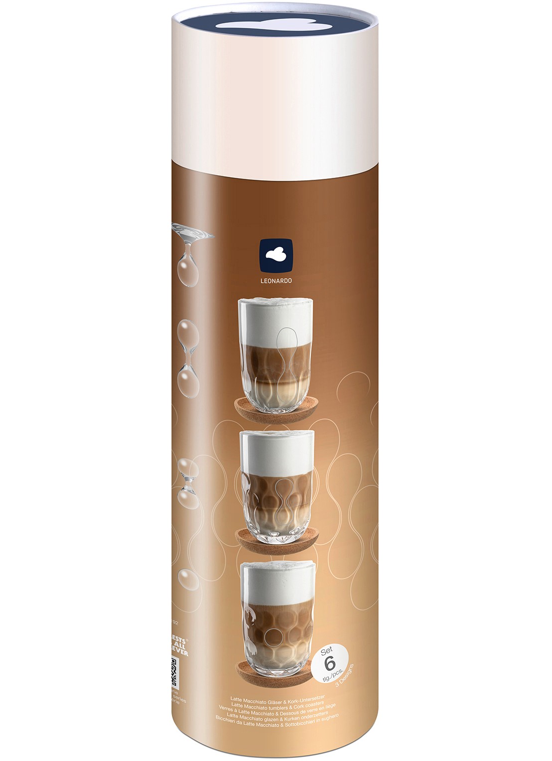 Leonardo Gocce Latte Macchiato glas 390 ml set van 6  - detail 3 undefined
