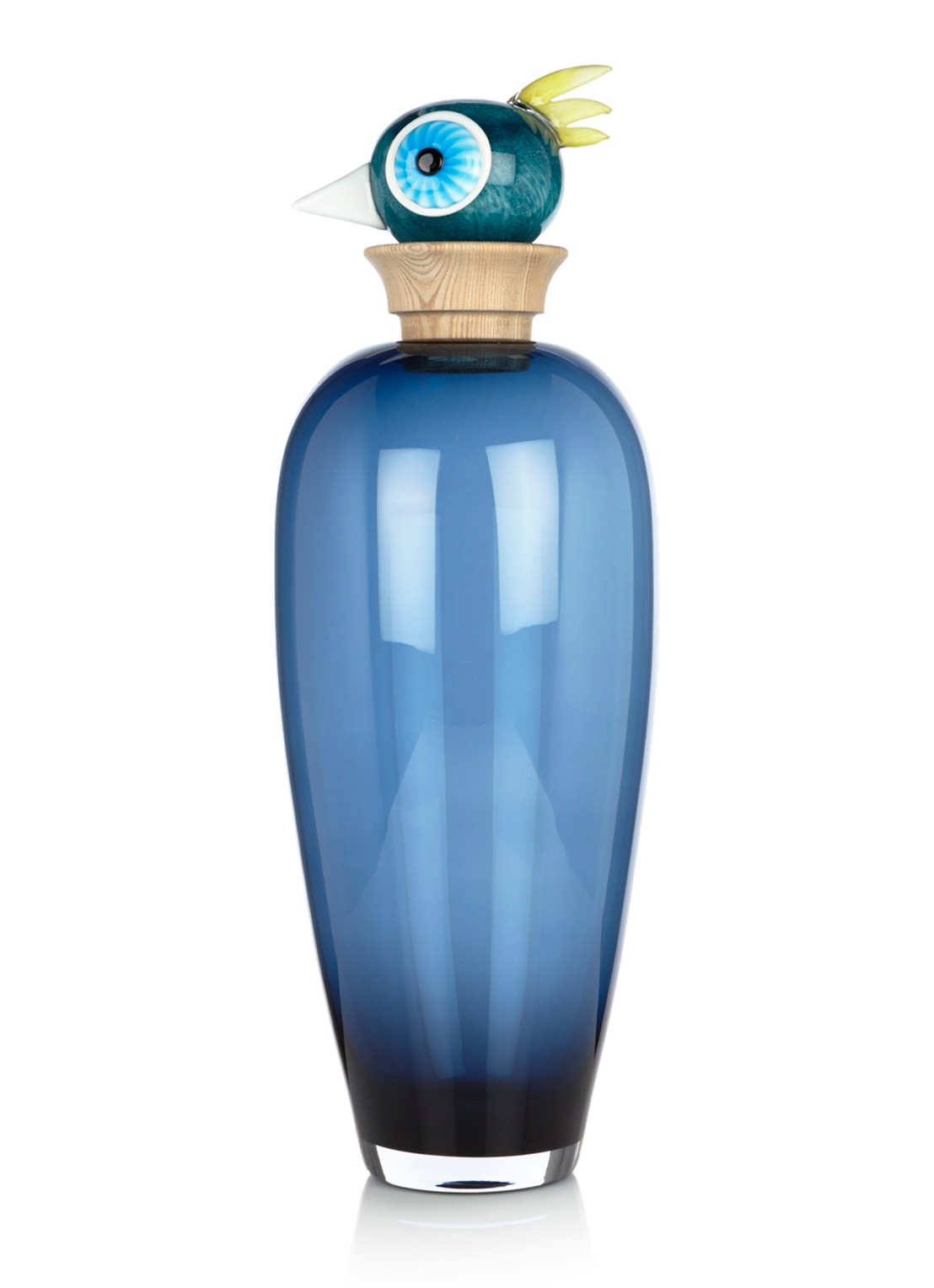 Leonardo Luigi vogelvaas 60 cm - voorkant blauw