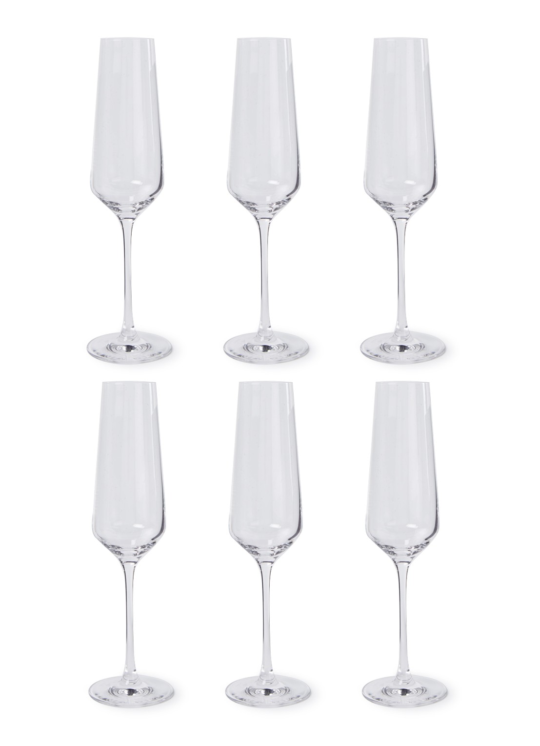 Leonardo Puccini champagneglas 28 cl set van 6  - voorkant transparant