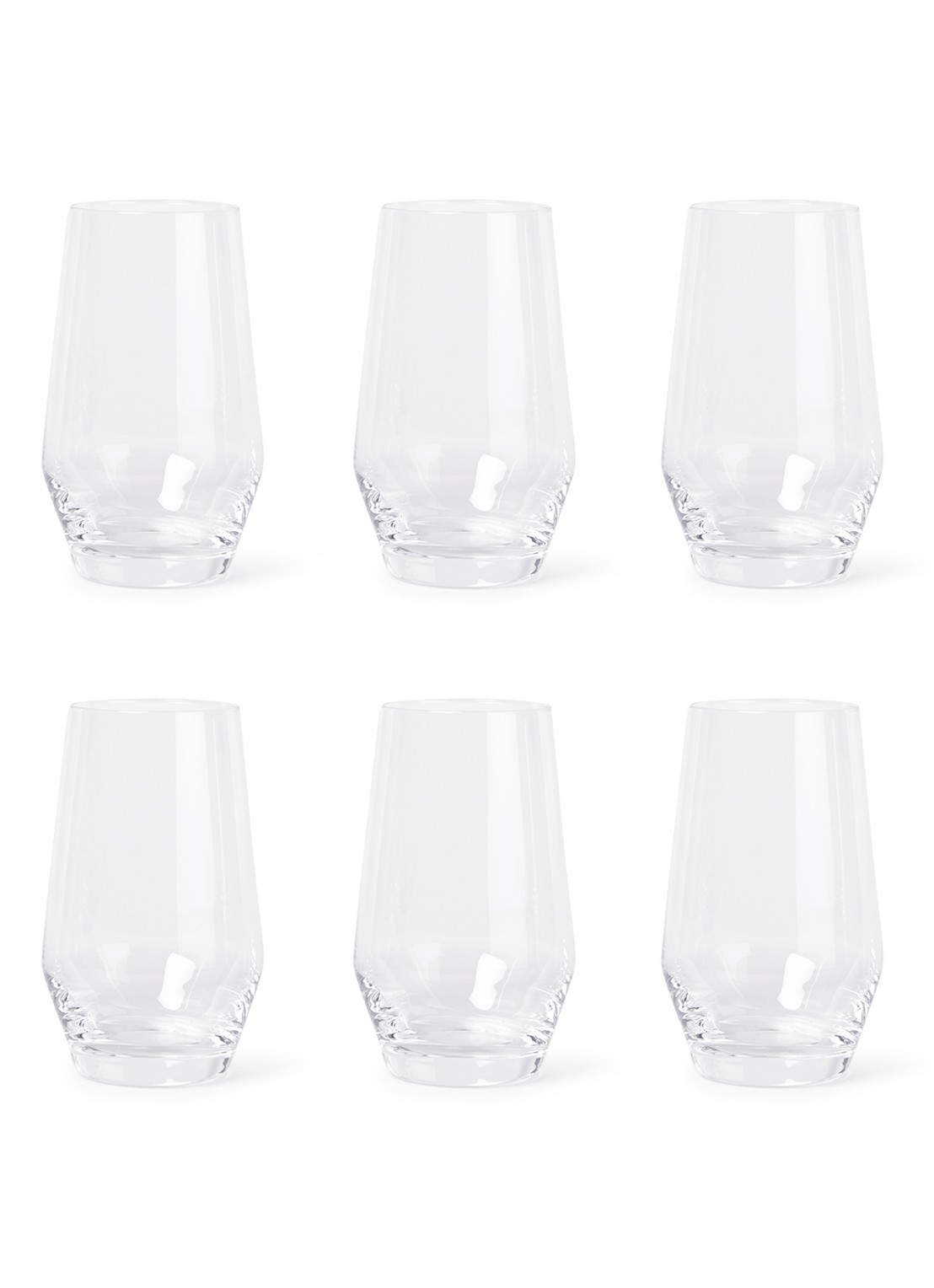 Leonardo Puccini drinkglas 36 cl set van 6 - voorkant transparant