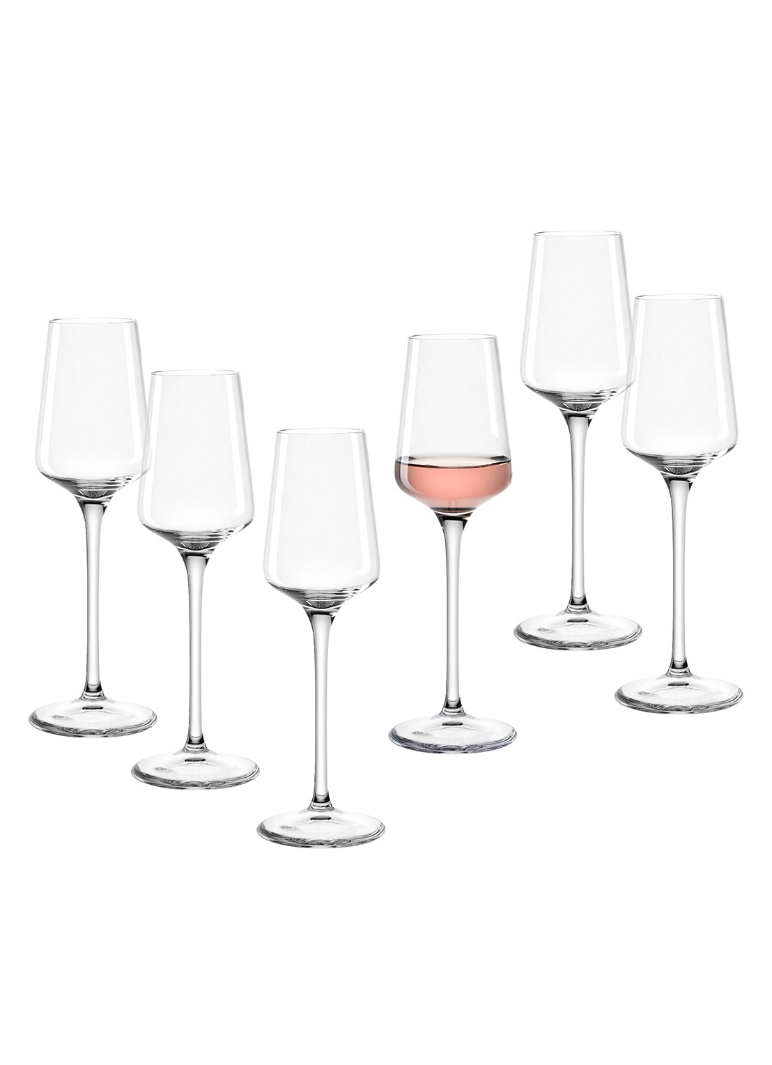 Leonardo Puccini grappaglas 12 cl set van 6 - achterkant 3 transparant