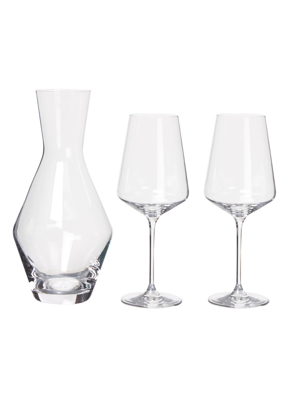 Leonardo Puccini karafset met glas 3-delig 10 cl  - voorkant transparant
