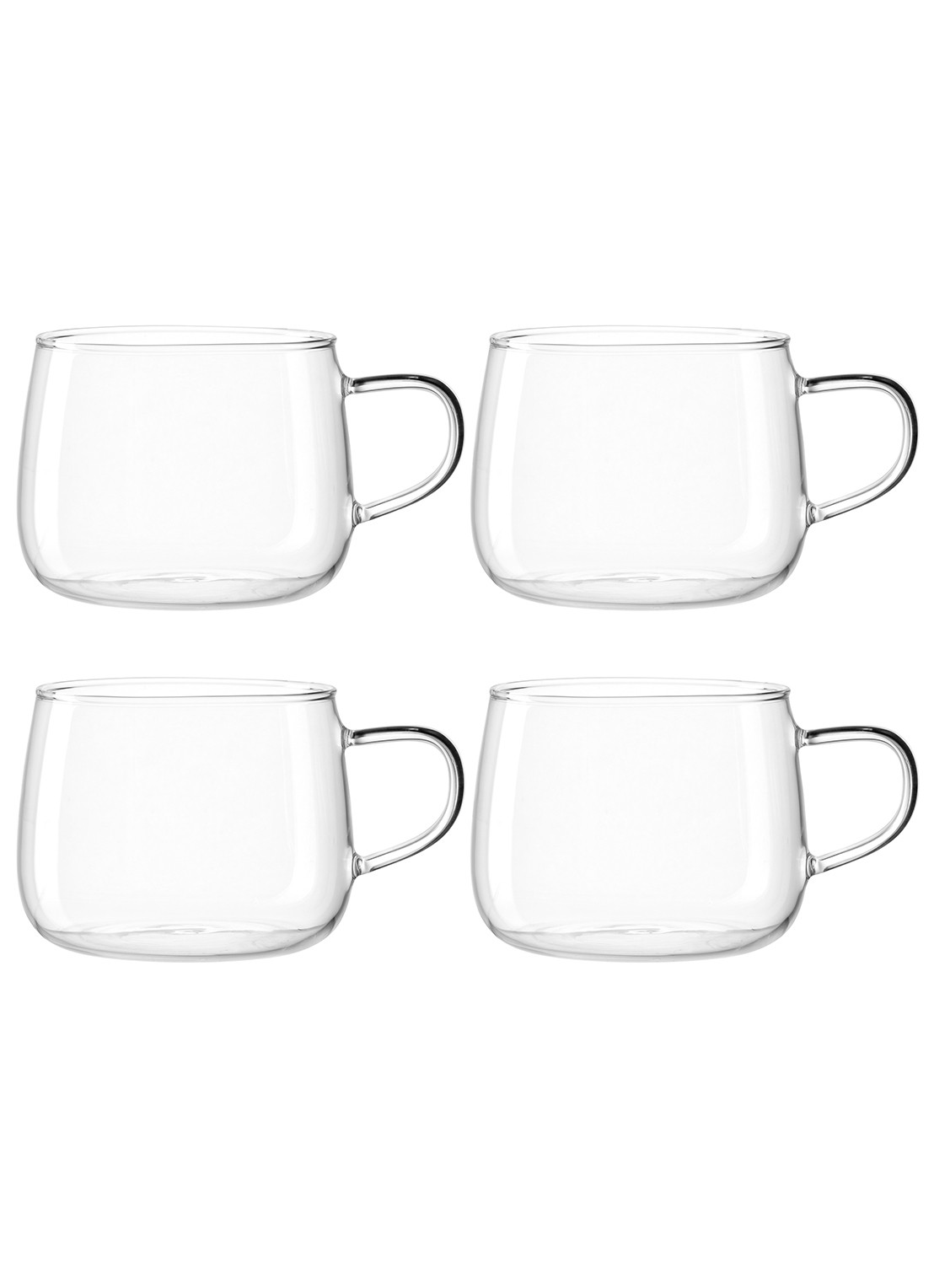 Leonardo Tè per Te mok 45 cl set van 4 - detail transparant