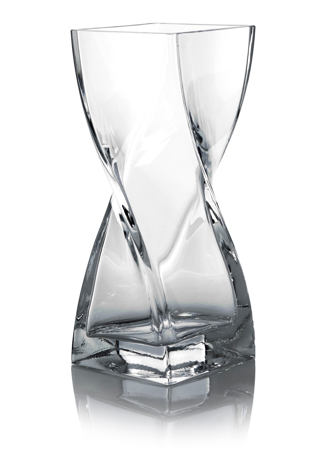 Leonardo Vaas Swirl 30 cm  - voorkant wit