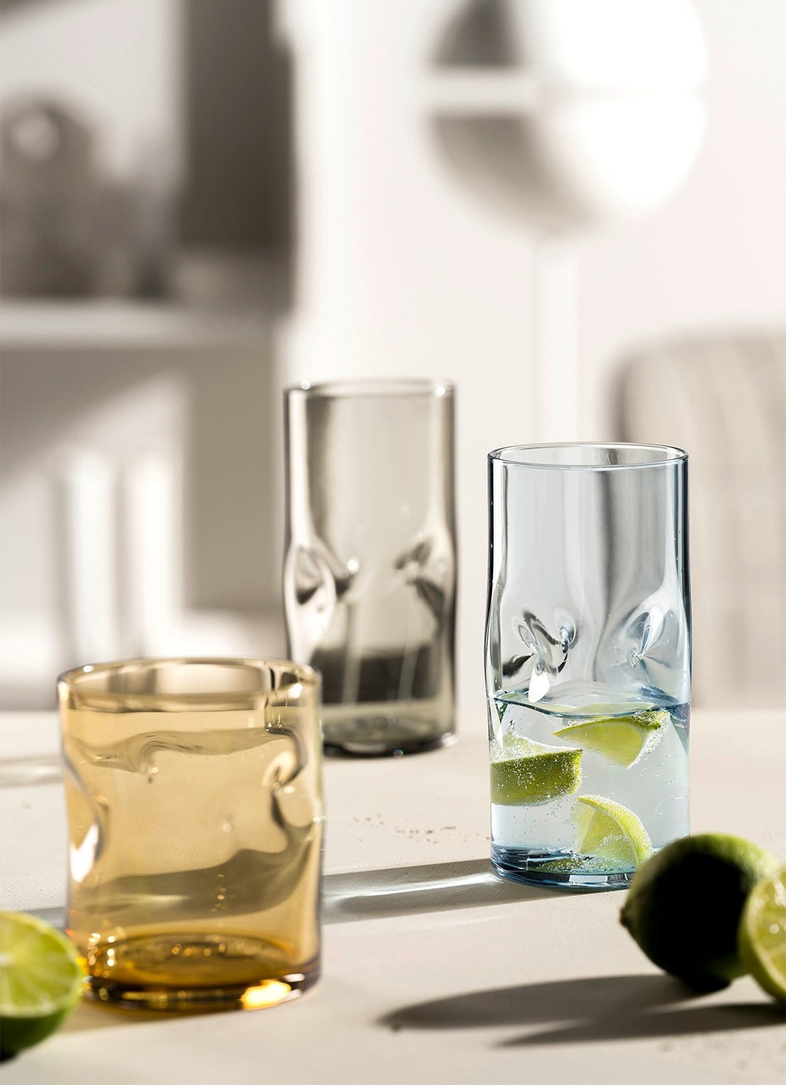 Leonardo Vesuvio drinkglas 30 cl - detail 4 oranjebruin