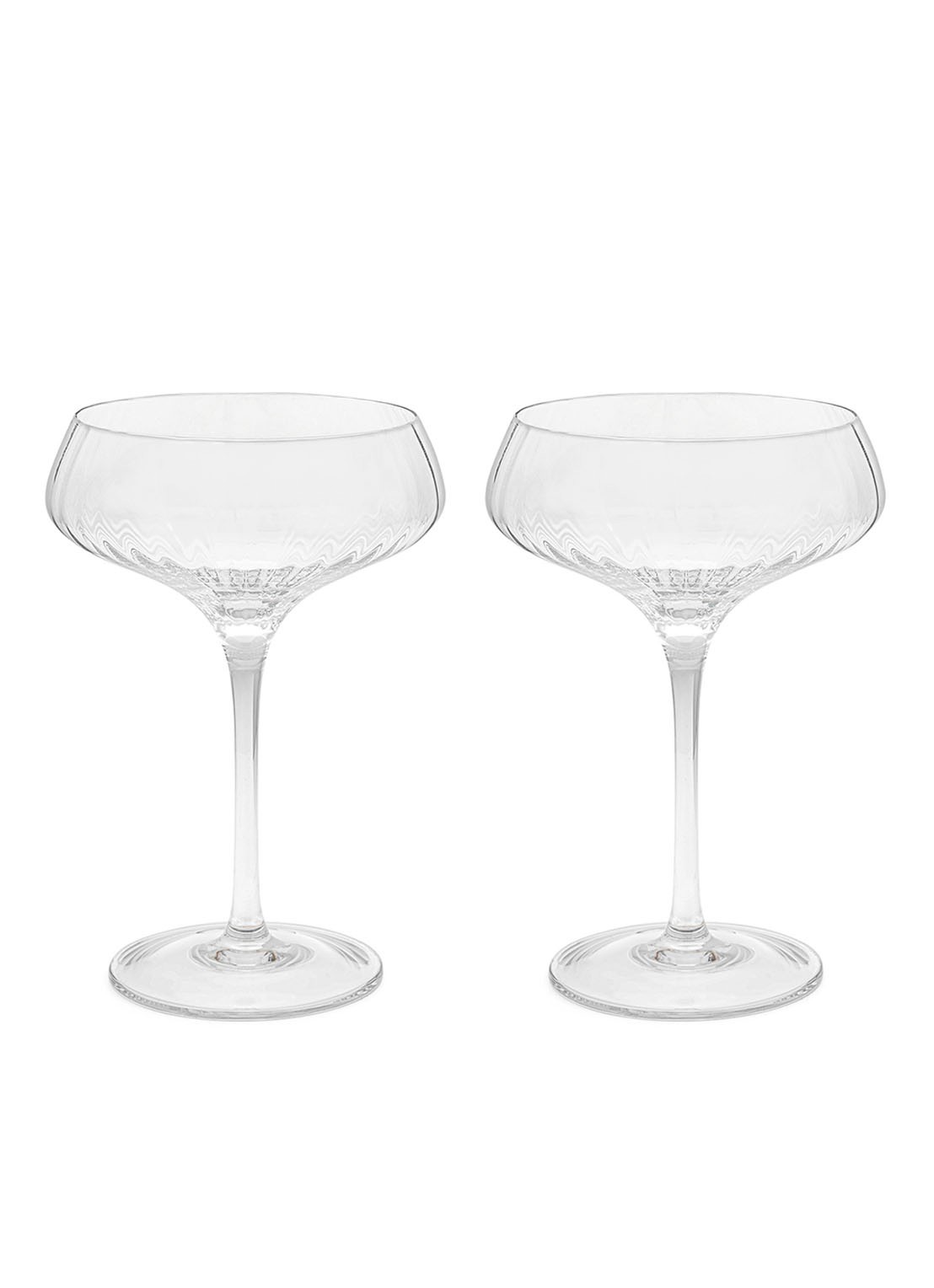 Leopold Vienna Arinto martini cocktailglas set van 2 - voorkant transparant