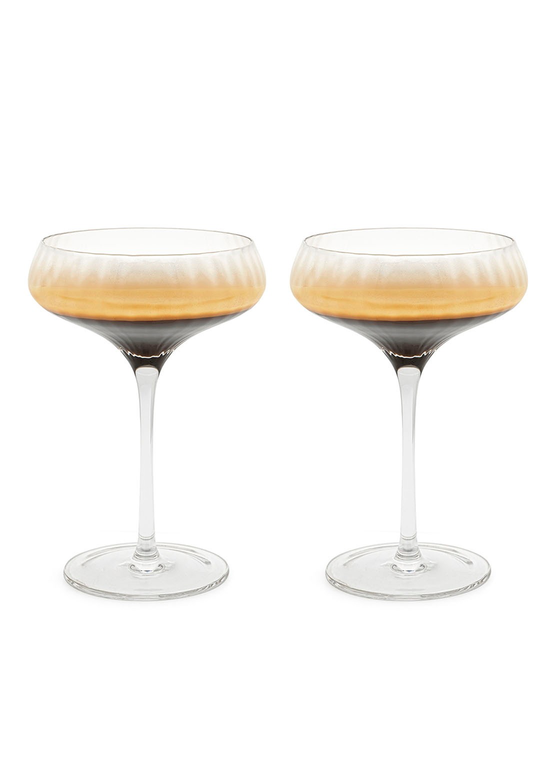 Leopold Vienna Arinto martini cocktailglas set van 2 - voorkant 2 transparant