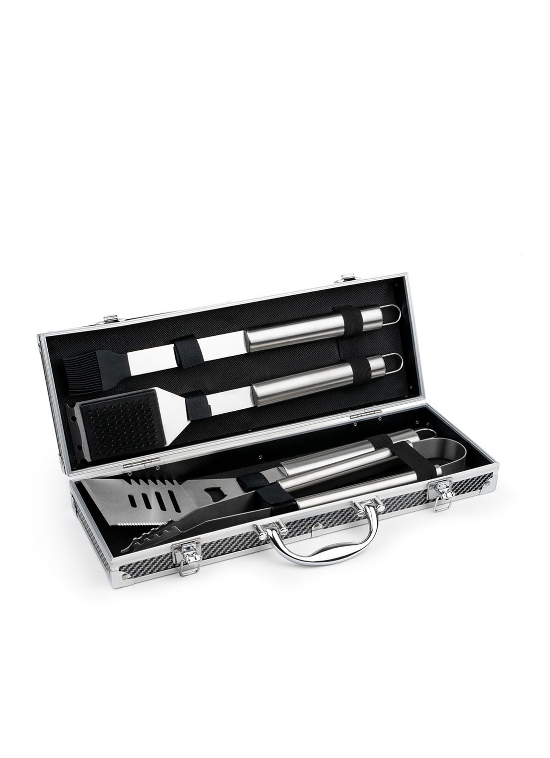 Leopold Vienna Barbecue set van 4 - voorkant 6 zilver