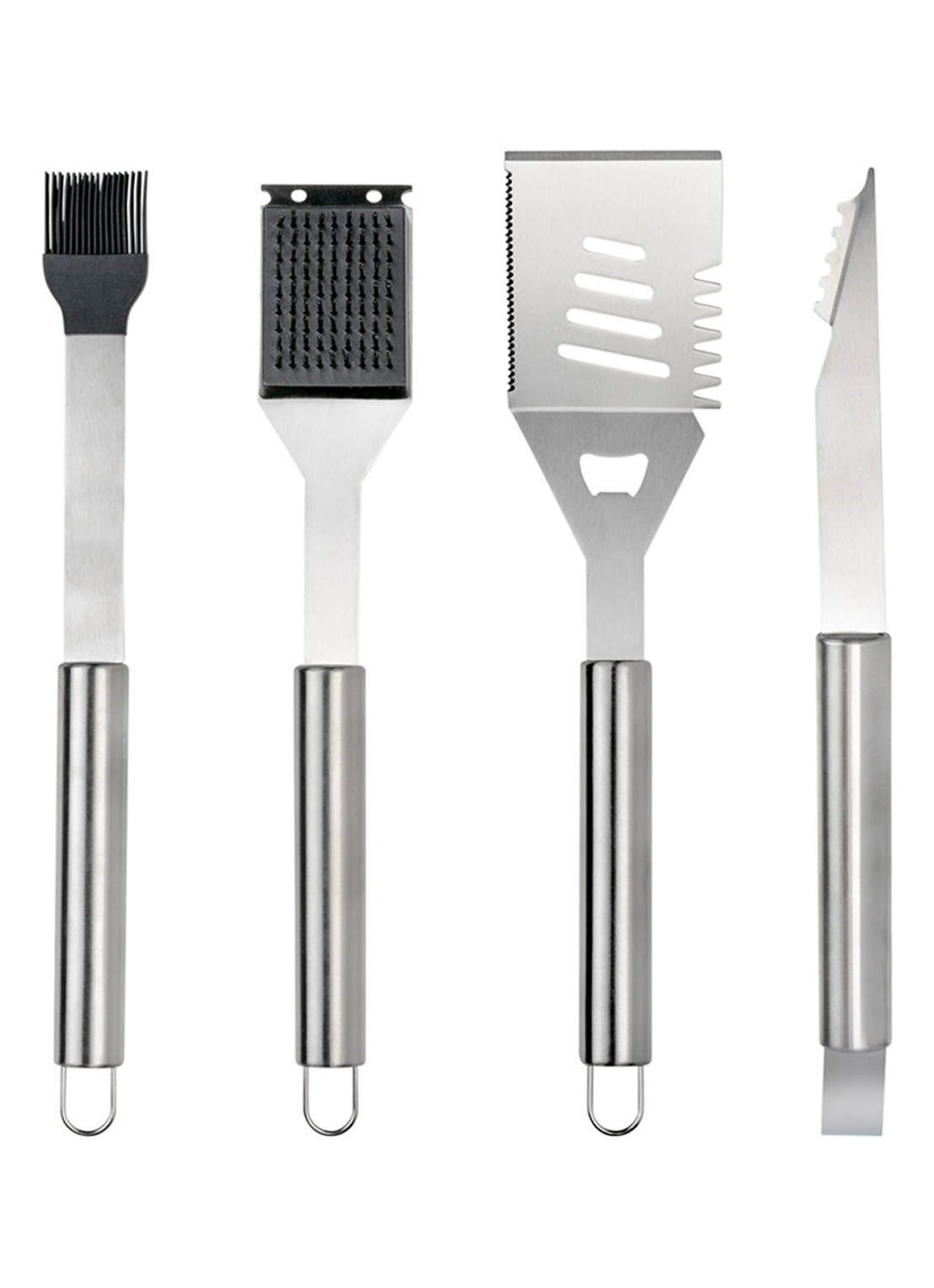 Leopold Vienna Barbecue set van 4 - voorkant 7 zilver