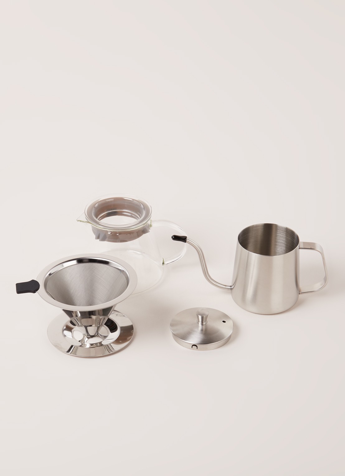 Leopold Vienna Slow Coffee giftset 4-delig - detail 3 zilver