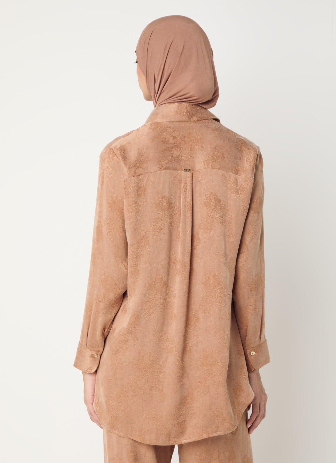 LES Atelier Arla tuniek met patroon - achterkant 5 oudroze