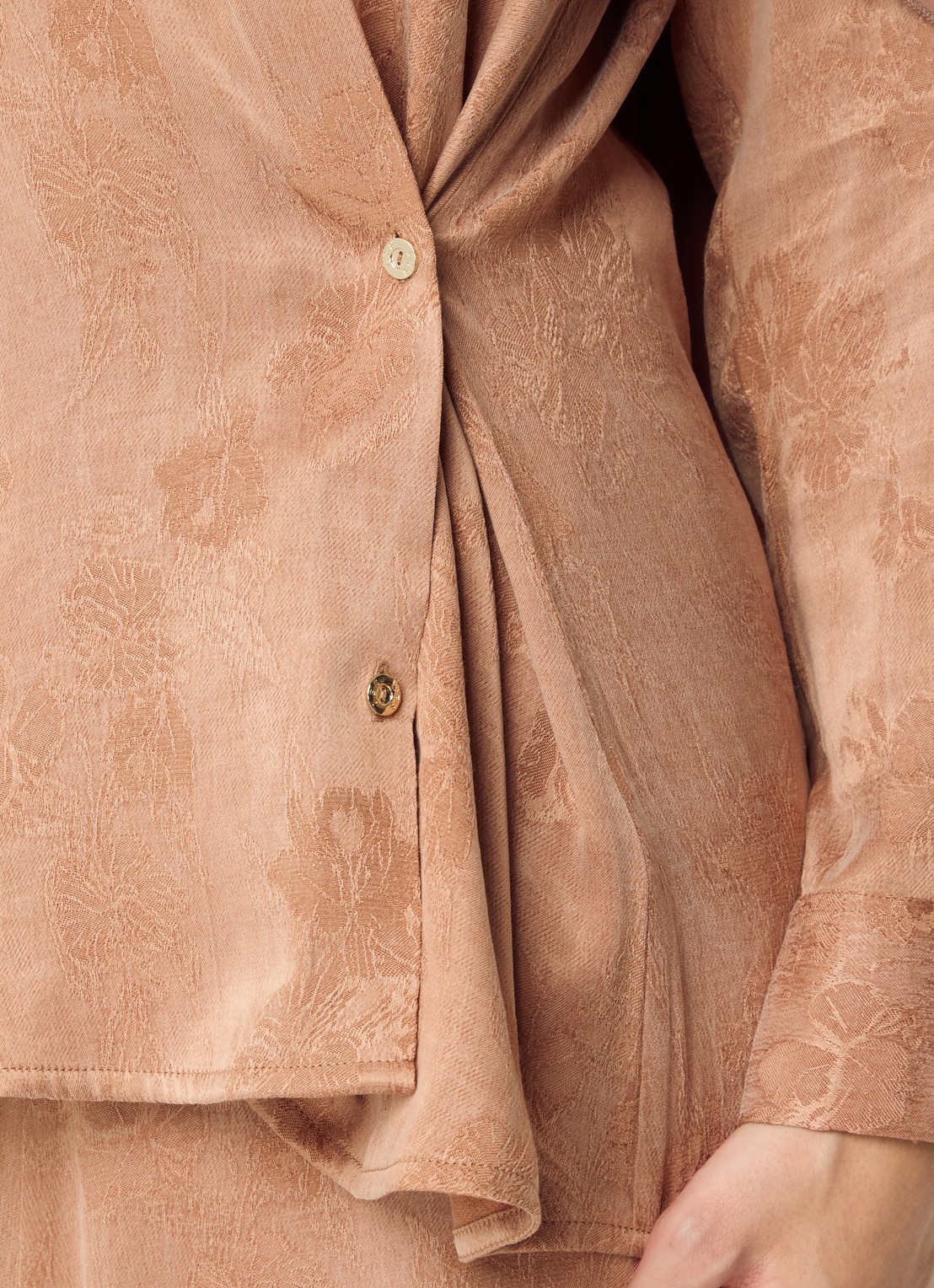 LES Atelier Arla tuniek met patroon - detail 2 oudroze