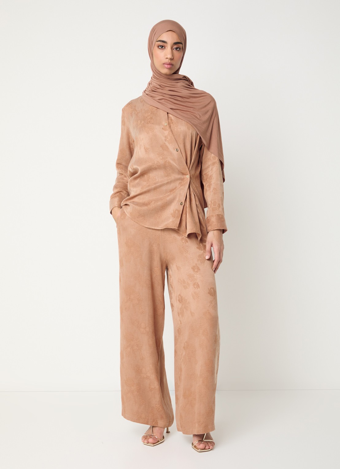 LES Atelier Arla tuniek met patroon - voorkant 4 oudroze