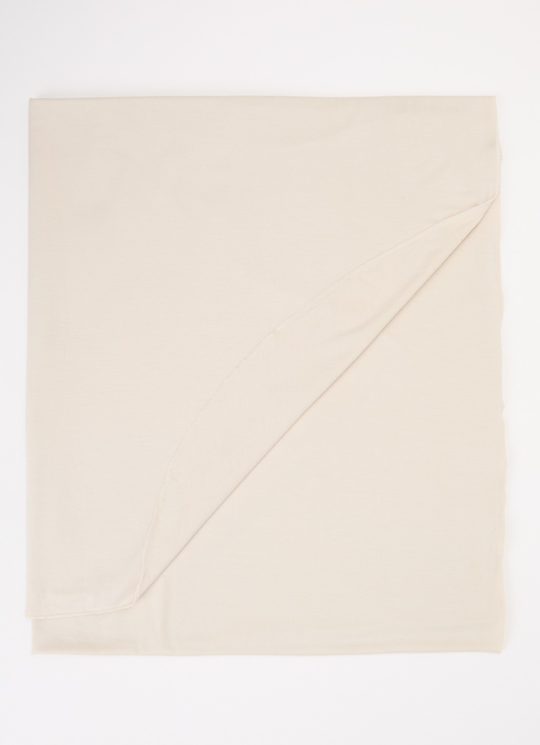 LES Atelier Bamboo Jersey hoofddoek 180 x 82 cm - voorkant ivoor
