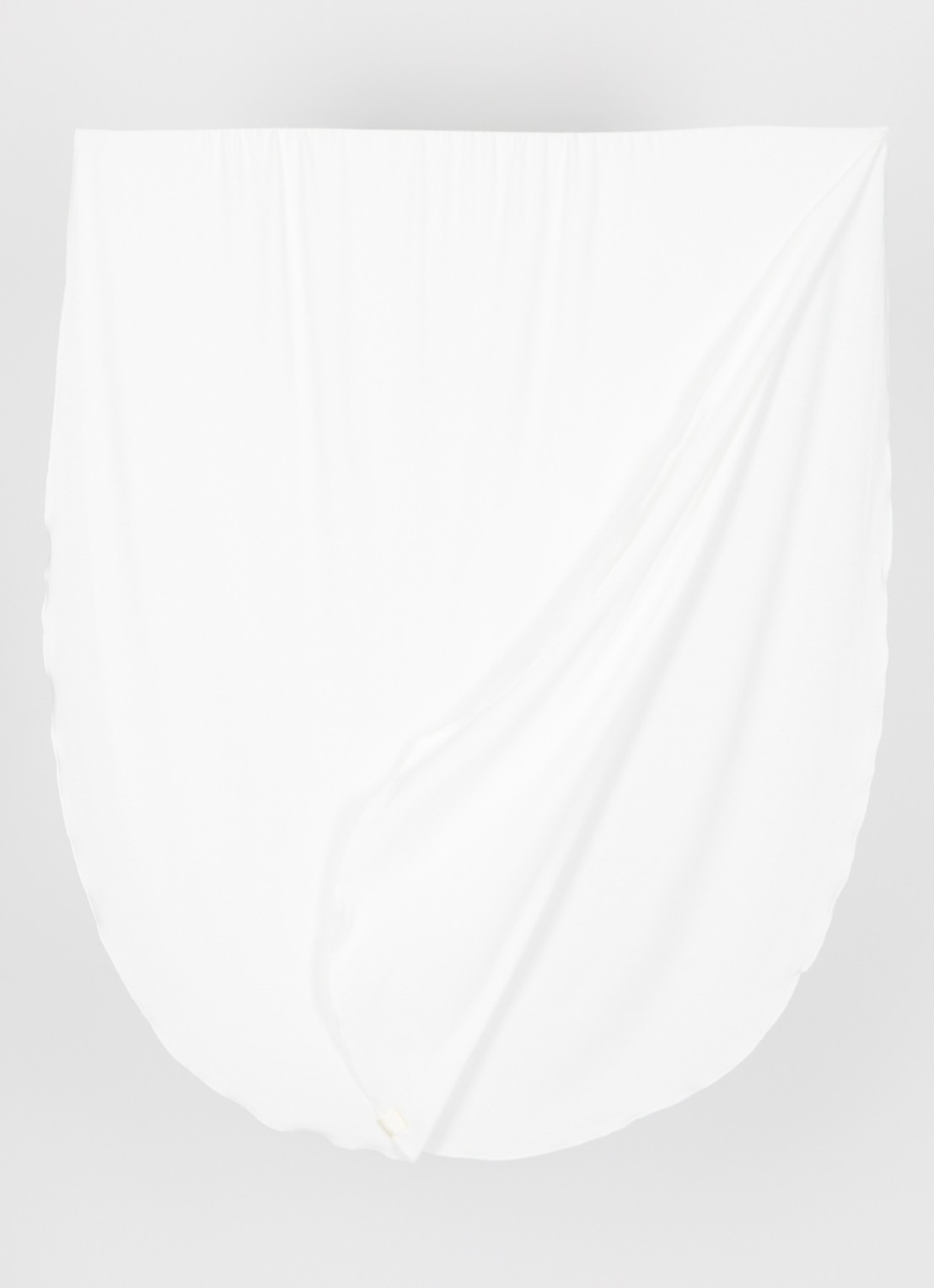 LES Atelier Bamboo Jersey hoofddoek 180 x 82 cm - detail 3 wit