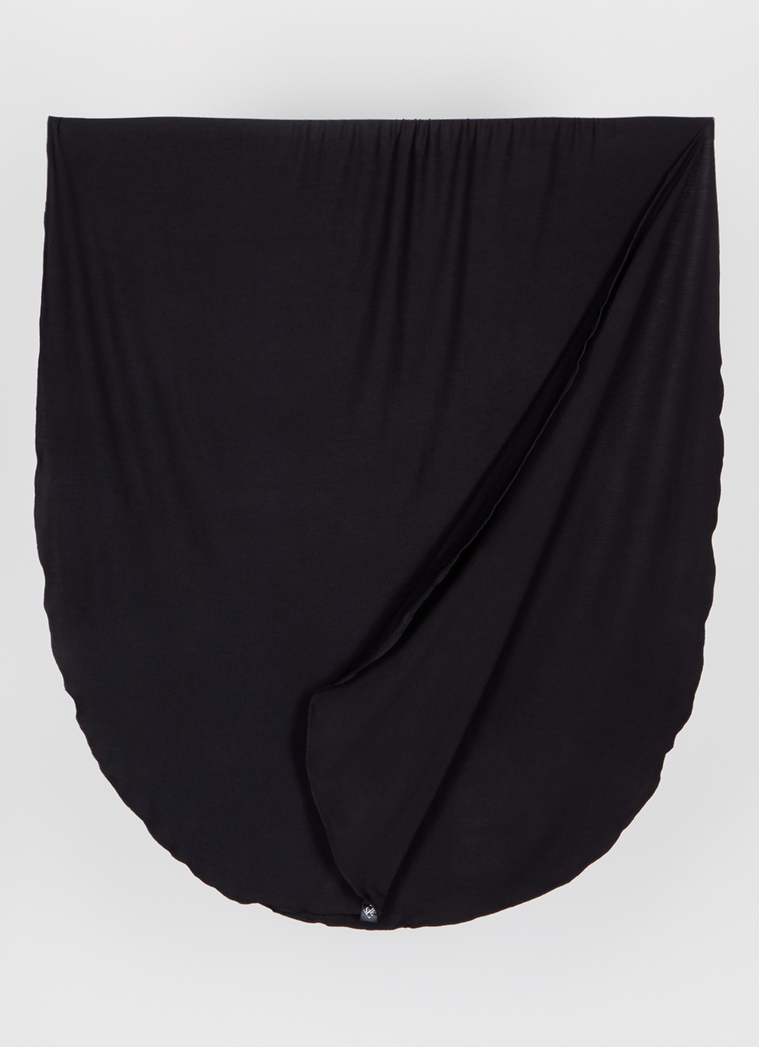 LES Atelier Bamboo Jersey hoofddoek 180 x 82 cm - detail 3 zwart