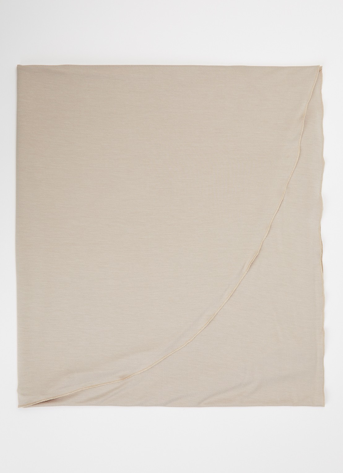 LES Atelier Bamboo Jersey hoofddoek 180 x 82 cm - voorkant 3 taupe