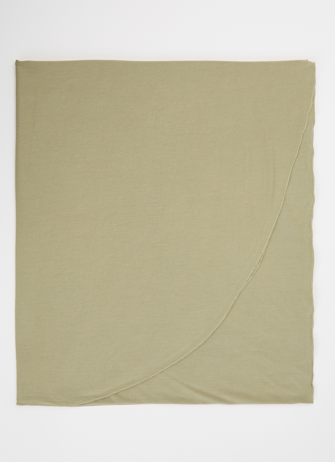 LES Atelier Bamboo Jersey hoofddoek 180 x 82 cm - voorkant 3 mosgroen