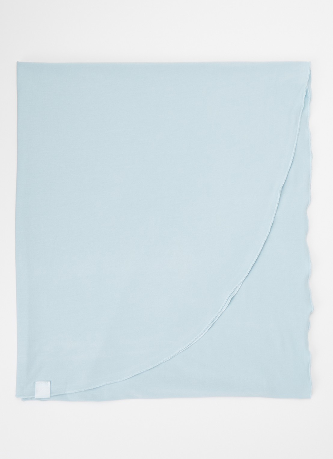 LES Atelier Bamboo Jersey hoofddoek 180 x 82 cm - voorkant 3 lichtblauw