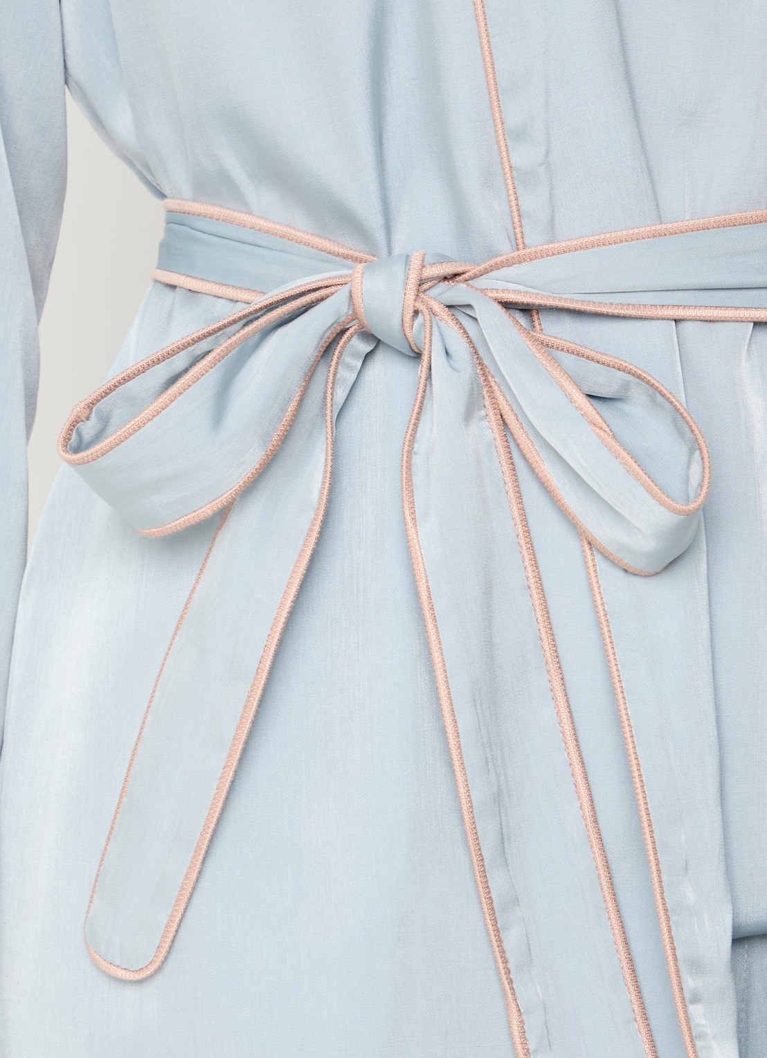 LES Atelier Eva kimono met strikceintuur - detail 5 lichtblauw