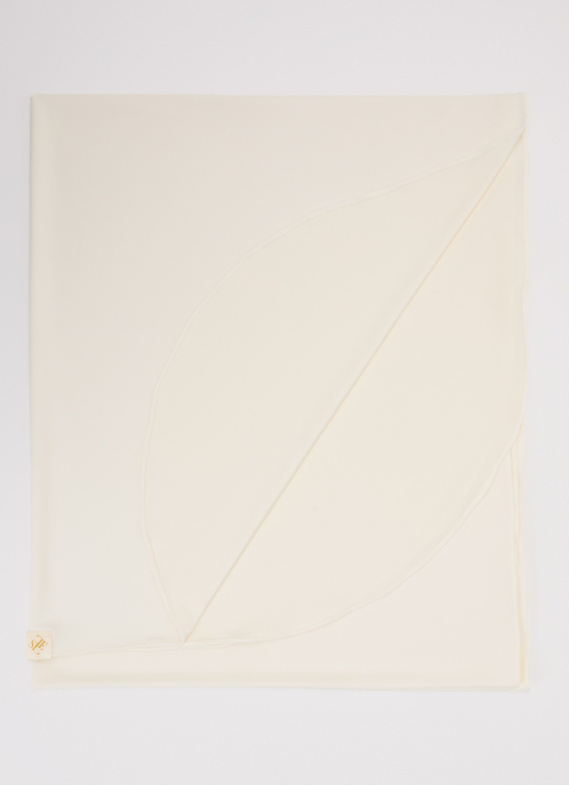 LES Atelier Hoofddoek 90 x 200 cm - voorkant 3 gebroken wit
