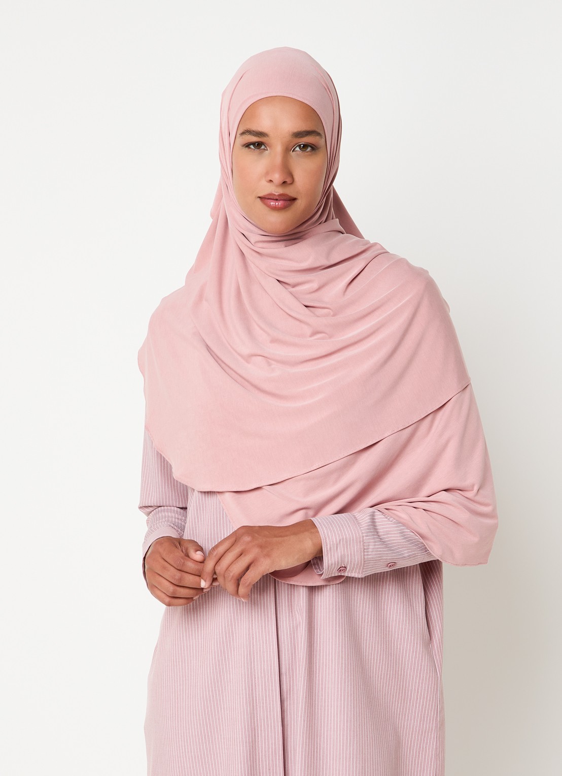 LES Atelier Hoofddoek 90 x 200 cm - voorkant 2 oudroze