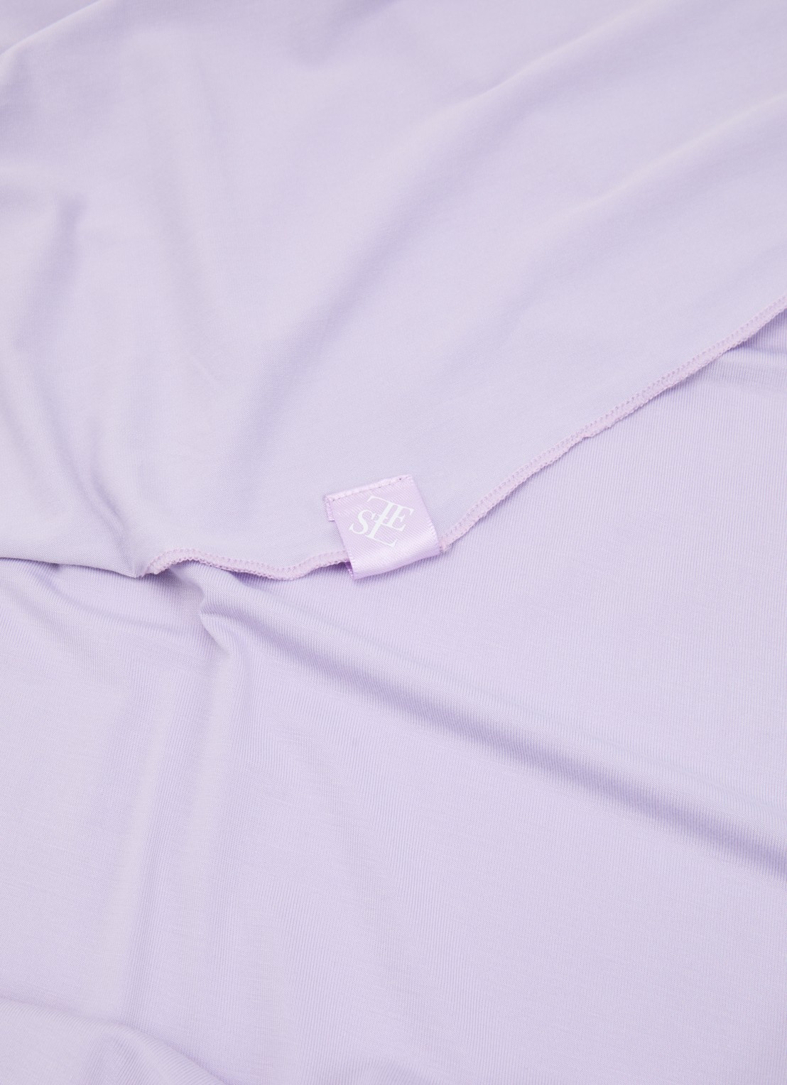 LES Atelier Hoofddoek van jersey 180 x 80 cm - detail 4 lila