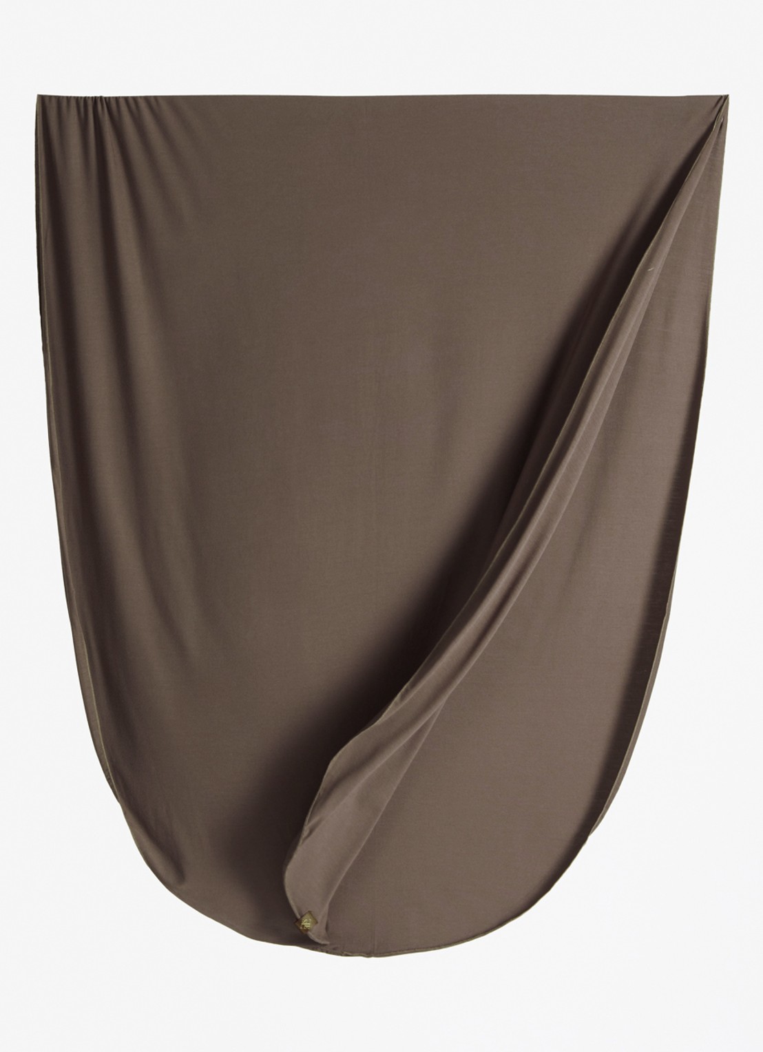 LES Atelier Hoofdoek met logo 180 x 80 cm - detail taupe