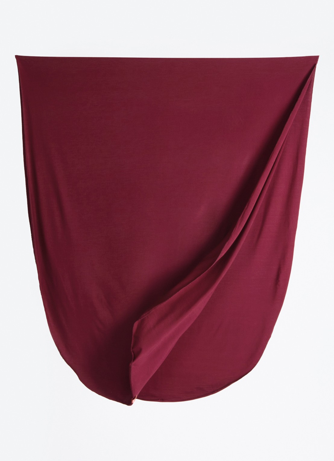 LES Atelier Hoofdoek met logo 180 x 80 cm - detail 3 aubergine