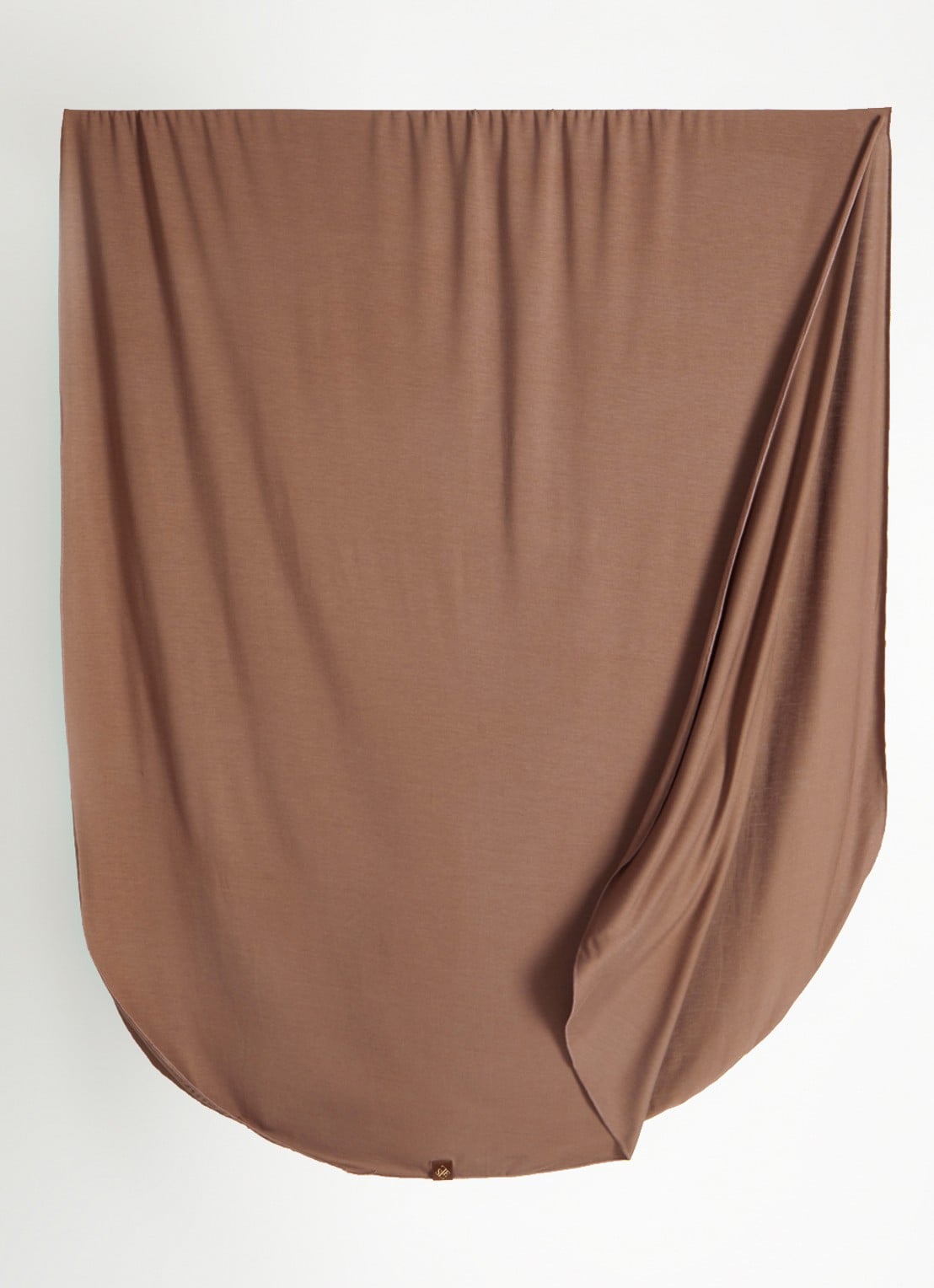 LES Atelier Hoofdoek met logo 180 x 80 cm - detail 3 roodbruin